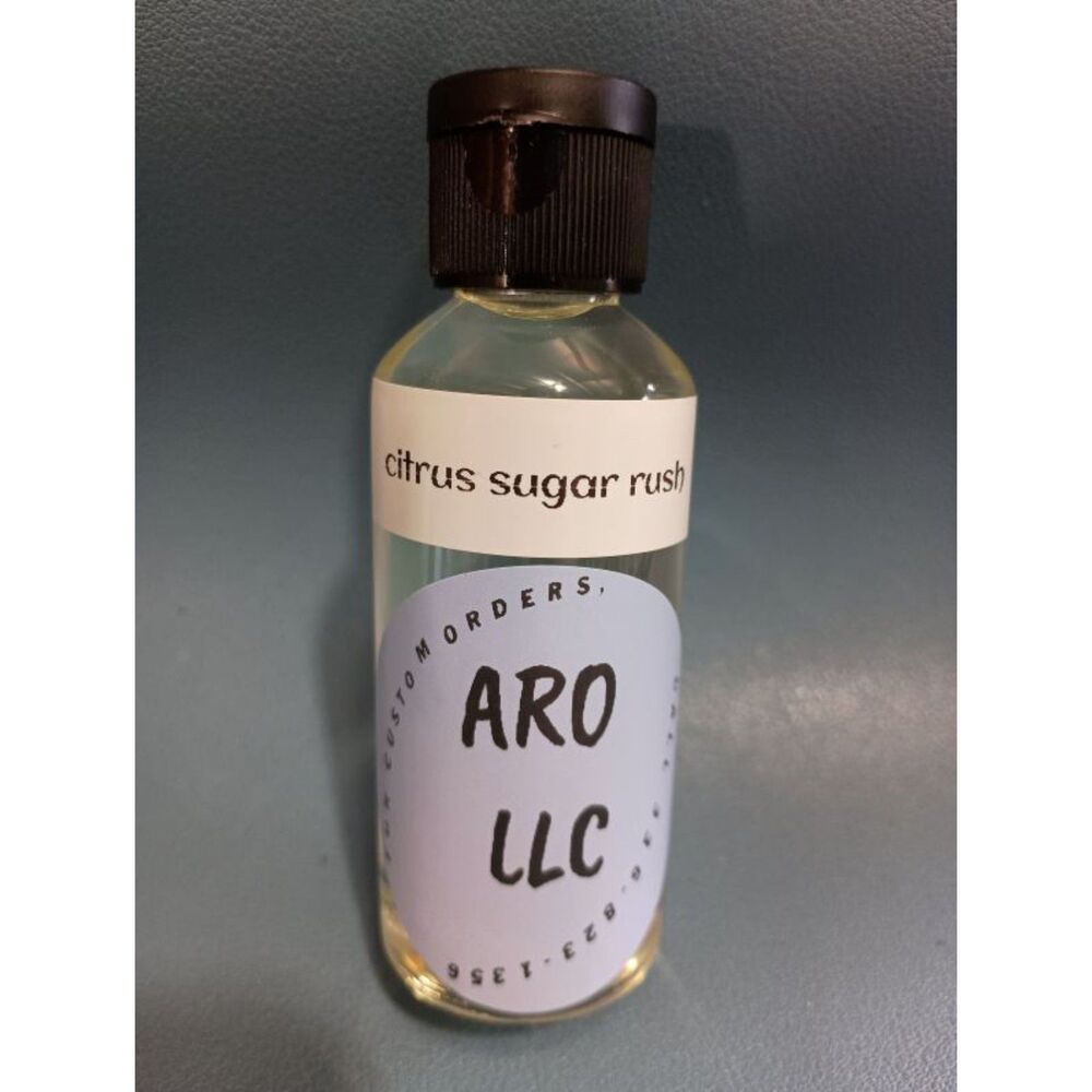 "Citrus Sugar Rush" Massage Oil- 2 oz with flip cap